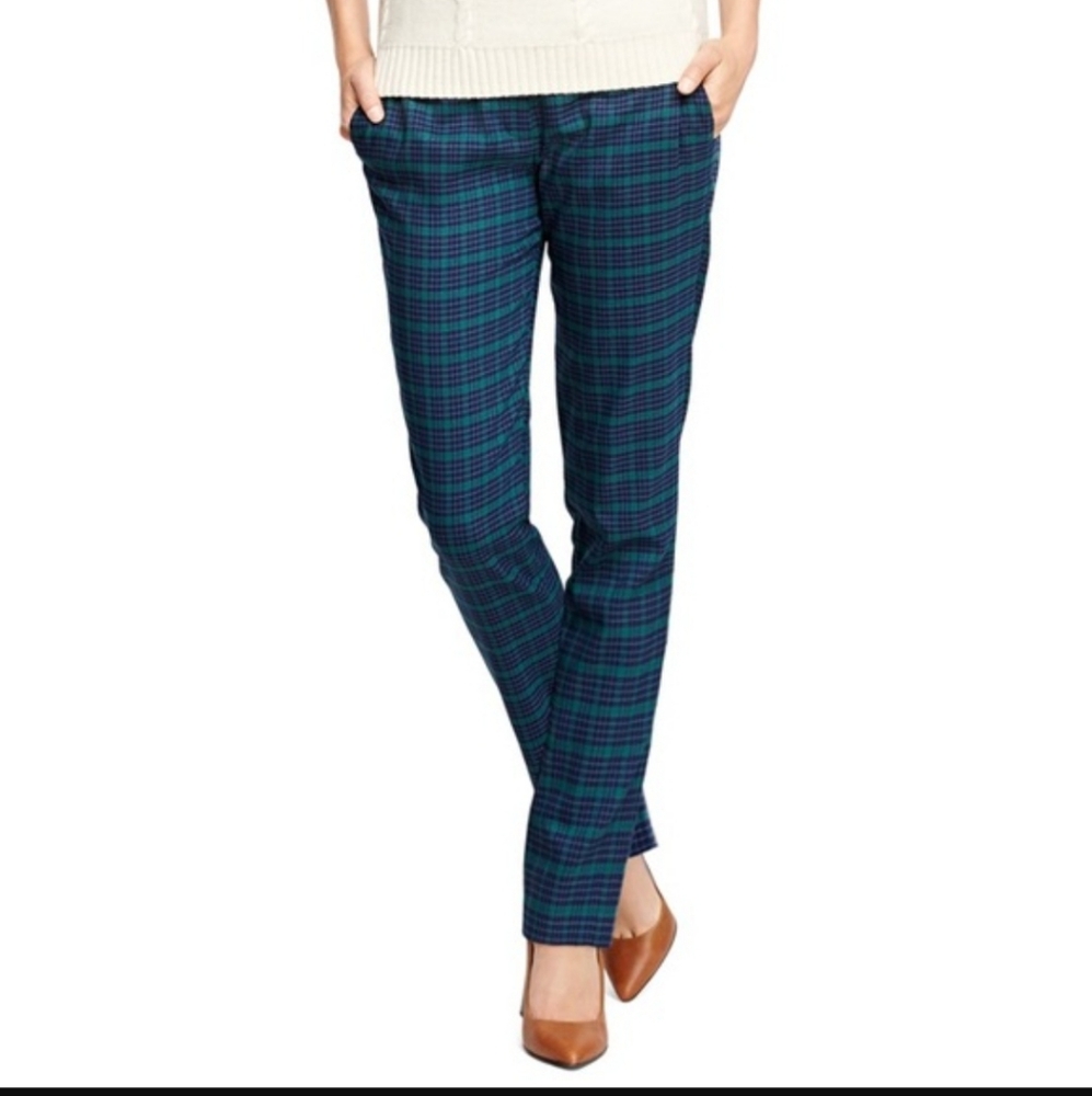 Brooks Brothers Red Fleece Tartan Plaid Wool Blend Pants Size 10